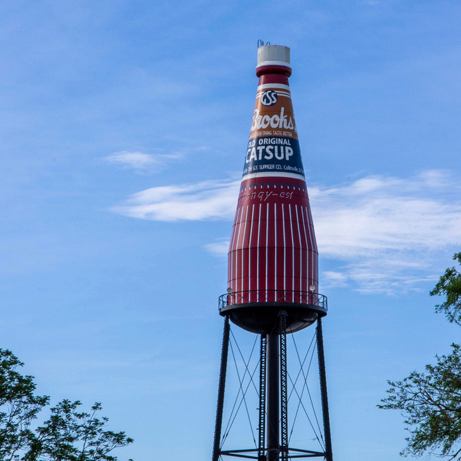 Torre de água de ketchup