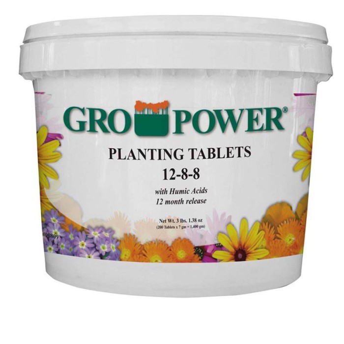 Gro Power Planting Tablets 12-8-8 - Pail