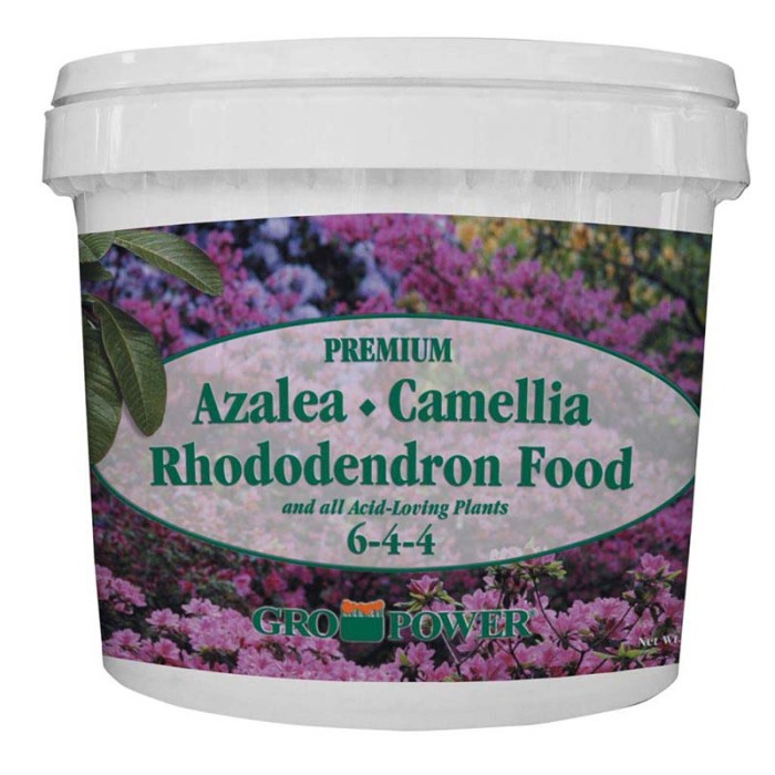 Gro Power Alimento Premium Azalea, Camelia, Rododendro Cubo 6-4-4