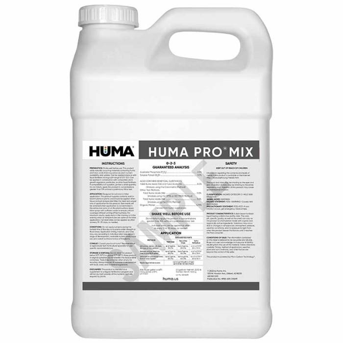 Botella Huma Pro Mix