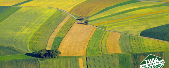 Aerial photo of farm land